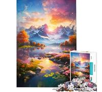 Puzzle da 1000 pezzi per adolescenti puzzle con paesaggio magico per adulti giochi divertenti decorazione murale stimola l'esercizio mentale (dimensioni 38x26cm)