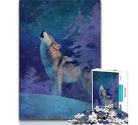 Puzzle da 1000 pezzi per adolescenti puzzle con pittura a olio di lupi per adulti per giochi educativi giocattoli offerte come regali per tutta la famiglia 75x50cm