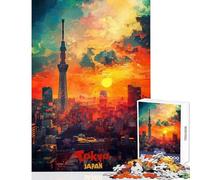 Puzzle da 1000 pezzi per adolescenti puzzle con poster artistico di Tokyo giochi rilassanti decorazione per la casa giocattoli per la decorazione della casa interazione genitore-figlio (38x26cm)