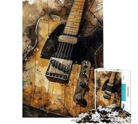 Puzzle da 1000 pezzi per adolescenti puzzle con poster di chitarra single coil per adulti gioco per famiglie sfida impegnativa regalo antistress (dimensioni 38x52cm)