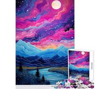 Puzzle da 1000 pezzi per adolescenti puzzle con prato alpino ruscello decorazioni per la casa giocattoli regali di Babbo Natale segreto gioco pratico aiuta a esercitare il cervello dimensioni 38x26cm