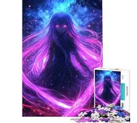 Puzzle da 1000 pezzi per adolescenti puzzle con ragazza anime al neon puzzle per adulti giochi rilassanti ma divertenti e spiritosi ideale come regalo per tutta la famiglia (dimensioni 38x26cm)
