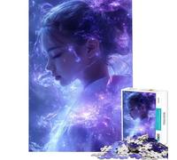 Puzzle da 1000 pezzi per adolescenti puzzle con ragazza anime samurai mistica difficile e stimolante decorazione per la casa giocattolo antistress adatto a partire dai 14 anni (38x26cm)