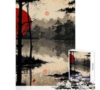 Puzzle da 1000 pezzi per adolescenti puzzle con riflessi scarlatti giocattolo decorazione da parete regali di compleanno gioco educativo aiuta a esercitare il cervello dimensioni 38x52cm