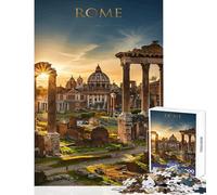 Puzzle da 1000 pezzi per adolescenti puzzle con rovine di Roma al tramonto decorazioni per la casa giocattoli idee regalo per giochi educativi allena il tuo cervello e le tue mani dimensioni 38x26cm