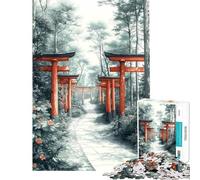 Puzzle da 1000 pezzi per adolescenti puzzle con sentiero del santuario giapponese per adulti gioco rompicapo difficile regalo per amici e familiari (dimensioni 50x75cm)