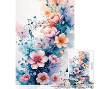 Puzzle da 1000 pezzi per adolescenti puzzle con sinfonia floreale giocattolo decorazione da parete regali di compleanno gioco educativo aiuta a esercitare il cervello dimensioni 38x26cm