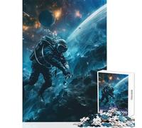 Puzzle da 1000 pezzi per adolescenti puzzle con subacqueo nello spazio giocattoli antistress regalo per compleanni gioco pratico aiuta a esercitare il cervello dimensioni 38x26cm