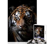 Puzzle da 1000 pezzi per adolescenti puzzle con tigre in primo piano ritratto fotografico giocattoli antistress regalo di compleanno gioco pratico per compleanno Natale dimensioni 50x75cm
