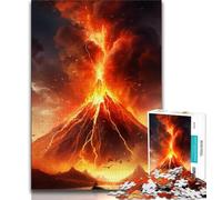 Puzzle da 1000 pezzi per adolescenti, puzzle con vulcano in eruzione, gioco stimolante, ideale come regalo per tutta la famiglia (dimensioni 75x50cm)