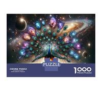 Puzzle Da 1000 Pezzi Per Adolescenti Puzzle Cosmic Peacock Fantasy Artwork Puzzle Per Adulti Giochi Rilassanti Che Migliorano La Memoria Regali Di Compleanno E Unici 70x50cm/1000pcs