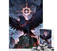 Puzzle da 1000 pezzi per adolescenti puzzle Crimson Raven of the Apocalypse decorazioni per la casa giocattoli idee regalo per giochi educativi allena il tuo cervello e le tue mani dimensioni 38x26cm