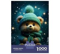 Puzzle Da 1000 Pezzi Per Adolescenti Puzzle Cute Bear in Winter Puzzle Gioco Pratico Corsa Di Velocità Manuale Offerta Come Regalo Per Tutta La Famiglia 38x26cm/1000pcs