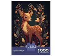 Puzzle Da 1000 Pezzi Per Adolescenti Puzzle Cute Deer Animal Cartoon Puzzle Giochi Rilassanti Regalo Di Compleanno Regali Antistress 38x26cm/1000pcs