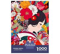 Puzzle Da 1000 Pezzi Per Adolescenti Puzzle Cute Japanese Kimono Girl Puzzle Per Adulti Gioco Per Famiglie Ma Divertente E Umoristico È Ideale Come Regalo 38x26cm/1000pcs
