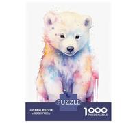 Puzzle Da 1000 Pezzi Per Adolescenti Puzzle Cute Pastel Baby Ice Bear Puzzle Per Adulti Gioco Pratico Ma Divertente E Umoristico Interazione Genitore-figlio 70x50cm/1000pcs