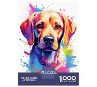 Puzzle Da 1000 Pezzi Per Adolescenti Puzzle Cute Watercolor Labrador Puzzle Per Adulti Gioco Per Famiglie Analisi E Logica Regali Di Compleanno E Unici 52x38cm/1000pcs