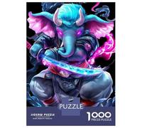 Puzzle Da 1000 Pezzi Per Adolescenti Puzzle Cyberpunk Elephant Warrior Animal Puzzle Per Adulti Giochi Rilassanti Ma Divertenti E Umoristici È Ideale Come Regalo 38x26cm/1000pcs