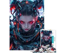 Puzzle da 1000 pezzi per adolescenti puzzle Cyberpunk Samurai Woman per adulti gioco interattivo decorazione da parete compleanno e Natale (dimensioni 38x52cm)