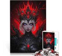 Puzzle da 1000 pezzi per adolescenti Puzzle Dark Queen Of The Underworld Denkspiel Wunschliste mit dem Weihnachtsmann38x26cm