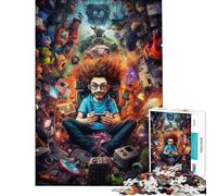 Puzzle da 1000 pezzi per adolescenti puzzle definitivo per giocatori poster puzzle per adulti gioco rompicapo regalo di compleanno regalo antistress (dimensioni 38x52cm)