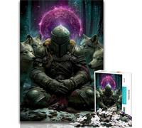 Puzzle da 1000 pezzi per adolescenti puzzle del cavaliere magico per adulti gioco educativo per famiglie adatto per la decorazione della scrivania 38x26cm