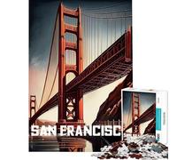Puzzle da 1000 pezzi per adolescenti puzzle del Golden Gate Bridge per adulti giochi divertenti per passare il tempo durante le vacanze regali unici per compleanni e altre occasioni (38x52cm)