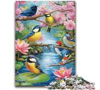 Puzzle da 1000 pezzi per adolescenti, puzzle del mondo dei fiori e degli uccelli, giochi educativi, decorazioni per la casa, regalo di compleanno, regali, arte murale (38x26cm)