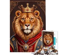 Puzzle da 1000 pezzi per adolescenti puzzle del Re Leone per adulti giochi divertenti per passare il tempo in casa compleanni e altre occasioni (dimensioni 38x52cm)