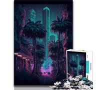 Puzzle da 1000 pezzi per adolescenti, puzzle della città della giungla per adolescenti, giochi educativi, decorazione per la casa, adatti per la decorazione della scrivania (dimensioni 75x50cm)