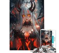 Puzzle da 1000 pezzi per adolescenti Puzzle della Demone delle Fiamme per adulti Giocattolo Decorazione da parete Decorazione per la casa Regali di Natale e compleanno (dimensioni 38x26cm)