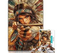 Puzzle da 1000 pezzi per adolescenti, puzzle della principessa indiana, un'offerta difficile e stimolante, un regalo per tutta la famiglia (dimensioni 75x50cm)