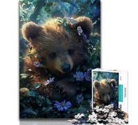 Puzzle da 1000 pezzi per adolescenti Puzzle dell'orso bruno per adolescenti, ideali come regali per tutta la famiglia per età 14 (dimensioni 75x50cm)