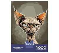 Puzzle Da 1000 Pezzi Per Adolescenti Puzzle Devon Rex Caricature Puzzle Per Adulti Gioco Per Famiglie Difficile Difficile Affare Come Regali Per Tutta La Famiglia 52x38cm/1000pcs