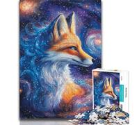 Puzzle da 1000 pezzi per adolescenti,puzzle di volpe misteriosa per adolescenti,giochi di attività per famiglie stimolanti,giocattolo fai da te per regali di decorazione da parete per la casa