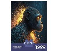 Puzzle Da 1000 Pezzi Per Adolescenti Puzzle Digital Ape with Glowing Eyes Puzzle Per Adulti Giochi Rilassanti Taglio Di Precisione Difficile E Impegnativo 38x26cm/1000pcs