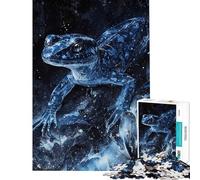 Puzzle da 1000 pezzi per adolescenti puzzle digitale con rana blu per adulti giocattolo decorativo da parete migliora la memoria riduce lo stress regalo (dimensioni 38x52cm)