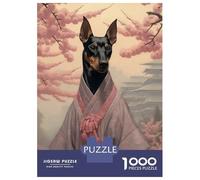 Puzzle Da 1000 Pezzi Per Adolescenti Puzzle Doberman Geisha Puzzle Per Adulti Gioco Pratico Ma Divertente E Umoristico Interazione Genitore-figlio 52x38cm/1000pcs