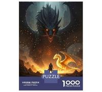 Puzzle Da 1000 Pezzi Per Adolescenti Puzzle Dragon Confrontation Hero And Beasts Puzzle Per Adulti Giochi Rilassanti Ma Divertenti E Umoristici È Ideale Come Regalo 38x26cm/1000pcs