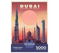 Puzzle Da 1000 Pezzi Per Adolescenti Puzzle Dubai Travel Puzzle Per Adulti Gioco Pratico Ma Divertente E Umoristico Aiuta Ad Allenare Il Cervello 52x38cm/1000pcs