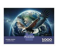 Puzzle Da 1000 Pezzi Per Adolescenti Puzzle Eagle Soaring Above Earth Puzzle Gioco Pratico Corsa Di Velocità Manuale Offerta Come Regalo Per Tutta La Famiglia 70x50cm/1000pcs
