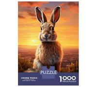 Puzzle Da 1000 Pezzi Per Adolescenti Puzzle Easter Bunny At Sunrise Puzzle Per Adulti Gioco Pratico Ma Divertente E Umoristico Interazione Genitore-figlio 52x38cm/1000pcs
