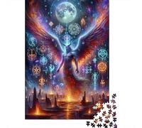 Puzzle Da 1000 Pezzi Per Adolescenti Puzzle Enchanted Celestial Wings Puzzle Fai Da Te Giocattoli Per Il Divertimento in Famiglia Per Compleanno, Natale 38x26cm/1000pcs