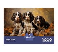 Puzzle Da 1000 Pezzi Per Adolescenti Puzzle English Springer Spaniels Puzzle Per Adulti Giochi Rilassanti Ma Divertenti E Umoristici È Ideale Come Regalo 38x26cm/1000pcs