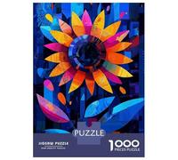 Puzzle Da 1000 Pezzi Per Adolescenti Puzzle Expressionist Geometry Sunflower - Vibrant Abstract Floral Art Puzzle Per Adulti Giochi Rilassanti Che Migliorano La Memoria Regali Di Compleanno E Unici 52