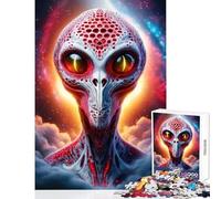 Puzzle da 1000 pezzi per adolescenti puzzle extraterrestri alieni giocattoli antistress regalo per compleanni gioco pratico aiuta a esercitare il cervello dimensioni 38x52cm
