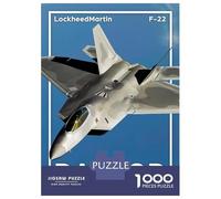 Puzzle Da 1000 Pezzi Per Adolescenti Puzzle F-22 Raptor Lockheed Martin's Stealth Fighter Puzzle Per Adulti Giocattoli Antistress Sfida Difficile Per Compleanno, Natale 52x38cm/1000pcs