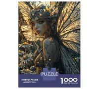 Puzzle Da 1000 Pezzi Per Adolescenti Puzzle Fairy with Golden Wings Puzzle Per Adolescenti Giochi Rilassanti Decorazione Perfetta Regali Di Compleanno E Unici 52x38cm/1000pcs