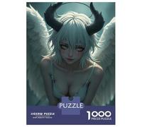 Puzzle Da 1000 Pezzi Per Adolescenti Puzzle Fallen Angel with Horns Puzzle Per Adulti Gioco Pratico Ma Divertente E Umoristico Interazione Genitore-figlio 52x38cm/1000pcs
