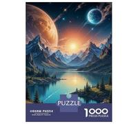 Puzzle Da 1000 Pezzi Per Adolescenti Puzzle Fantasy Alien Landscape Poster Puzzle Per Adulti Giocattolo Decorazione Da Parete Decorazione Da Parete Compleanno 52x38cm/1000pcs